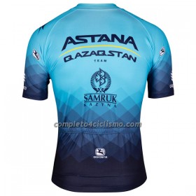 Maglia 2022 Astana Qazaqstan Manica Corta Blu